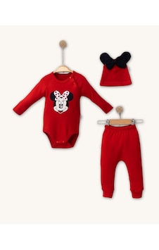 Cayzen Minnie Mouse Şapkalı 3lü Takım 4014241 Kırmızı Cayzen Minnie Mouse Şapkalı 3lü Takım 4014241 Kırmızı