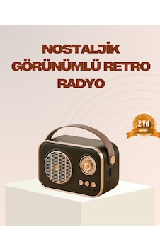 Retro - 570 - Bluetooth Radyo Nostaljik Tasarım, Tf Kart Ve - Csmo-tex - Usb Destekli Retro - 570 - Bluetooth Radyo Nostaljik Tasarım, Tf Kart Ve - Csmo-tex - Usb Destekli