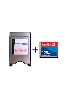 Sandisk 128 Mb Compact Flash Hafıza Kartı+compact Flash Adatör Sandisk 128 Mb Compact Flash Hafıza Kartı+compact Flash Adatör