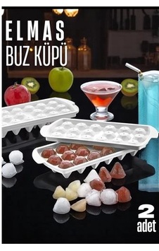 Znv Zenvia Mey İthalat Buz Kalıbı Elmas İçecek Buz Kalıbı - Mutfak Buz Kalıbı Kolay Çıkarılır Buz Kalıb Renkli