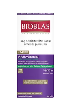 Bıoblas Şampuan 360 Ml Yağlı Saçlar İçin B3 Vitamini Ve Procyanidin Tarı Bıoblas Şampuan 360 Ml Yağlı Saçlar İçin B3 Vitamini Ve Procyanidin Tarı