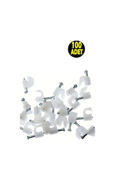 100 Adet No 1 Beton Çivili Kablo Tutucusu Kroşe -4x6 Mm Kordon Kablo Kroşesi 100 Adet No 1 Beton Çivili Kablo Tutucusu Kroşe -4x6 Mm Kordon Kablo Kroşesi