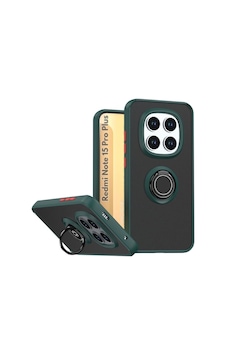 Redmi Note 15 Pro Plus 5g Uyumlu Kılıf Yüzüklü Standlı Extra Koruma Sert Silikon Kapak - Yeşil Yeşil Redmi Note 15 Pro Plus 5g Uyumlu Kılıf Yüzüklü Standlı Extra Koruma Sert Silikon Kapak - Yeşil Yeşil