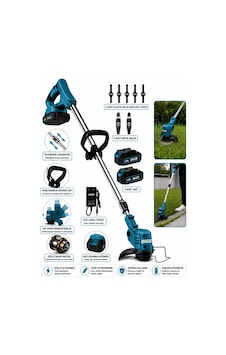 Dragro Drg-21v Kömürsüz Mmotor Çift Akü Uzatmalı Kollu Çalı Ot Biçme Şarjlı Tırpan 2 Akülü