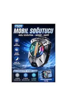 Mobil Soğutucu Manyetik Radyatörlü, Usb İle Çalışan Akıllı Telefon Oyun Fanı, Canlı Yayınlar İçin Ultra Soğutma, Telefon Isısını Azaltır, Kompakt Ve Taşınabilir Telefon