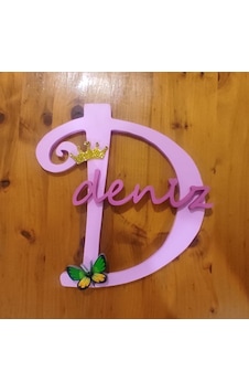 Trendywoody Çocuk Ahşap Harf Kapı Süsü İsimlik Trendywoody Çocuk Ahşap Harf Kapı Süsü İsimlik