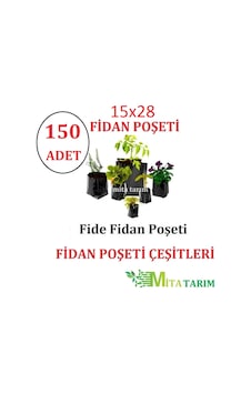 Fidan Poşet,15X28, Fide Poşeti, 150 Adet, Fidan Torbası Fidan Poşet,15X28, Fide Poşeti, 150 Adet, Fidan Torbası