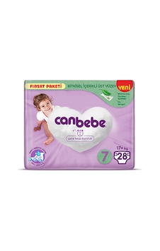 Canbebe Bebek Bezi Fırsat Paketi 7 Beden XXL (17+ Kg) 28 Adet