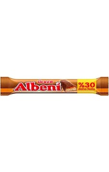 Ülker Albeni % 30 Daha Fazla Karamelli Bisküvi Bar 18 x 52 G Ülker Albeni % 30 Daha Fazla Karamelli Bisküvi Bar 18 x 52 G