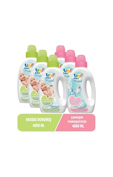 Çamaşır Deterjanı Sensitive 1500ml+yumuşatıcı 1500ml Hassas/hipoalerjenik Karma -6 Lı Set 100 ML