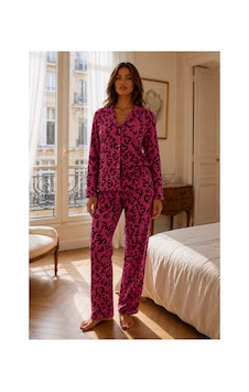 Fit Women Kadın Relax Fit Düğme Lila Pijama Takımı Fit Women Kadın Relax Fit Düğme Lila Pijama Takımı