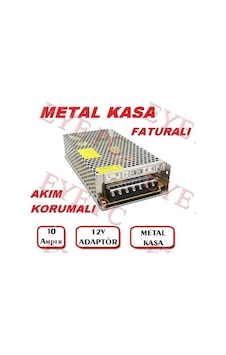 12 Volt 10 Amper Adaptör Metal Kasa Akım Koruma 12 Volt 10 Amper 12 Volt 10 Amper Adaptör Metal Kasa Akım Koruma 12 Volt 10 Amper