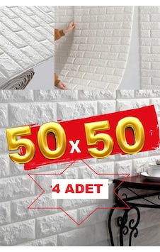 1 M² 4 Adet 50x50cm Silinebilir Kendinden Yapışkanlı Duvar Kağıdı Esnek Köpük Panel 3d Tuğla Desen 1 M² 4 Adet 50x50cm Silinebilir Kendinden Yapışkanlı Duvar Kağıdı Esnek Köpük Panel 3d Tuğla Desen