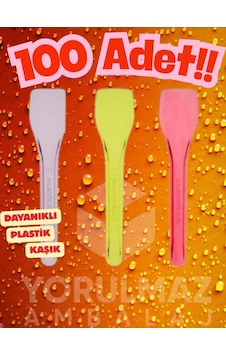 Renkli Plastik Dondurma Ve Tatlı Kaşığı 100 Adet Tek Kullanımlık Eğlenceli Kaşık Renkli Renkli Plastik Dondurma Ve Tatlı Kaşığı 100 Adet Tek Kullanımlık Eğlenceli Kaşık Renkli