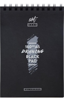 Siyah Çizim Blok 50 Yaprak 160gr A5 N:art-sb-a5