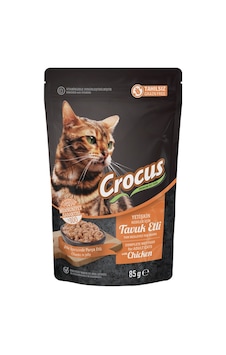 Crocus Pouch Tahılsız Tavuklu Yetişkin Kedi Maması 85 G Crocus Pouch Tahılsız Tavuklu Yetişkin Kedi Maması 85 G