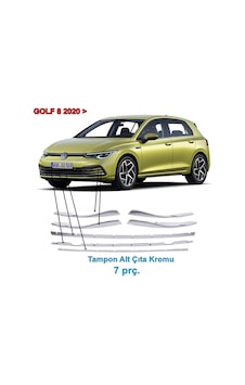 Vw Golf 8 Ön Tampon Alt Çıta Nikelajı 2020 Sonrası 7 Prç P.Çelik N11.2598 Vw Golf 8 Ön Tampon Alt Çıta Nikelajı 2020 Sonrası 7 Prç P.Çelik N11.2598