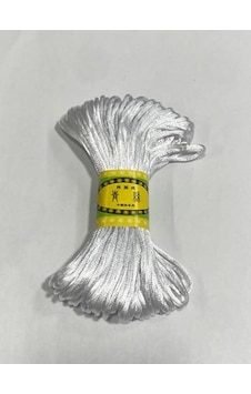 2 Mm Floş İp / Sıçan Kuyruğu İp / Abiye Sırt Bağlama Ve Bileklik İpi 20 Metre