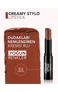 Creamy Stylo Yüksek Pigmentli & Yarı Parlak Bitişli Kremsi Ruj Çok Renkli