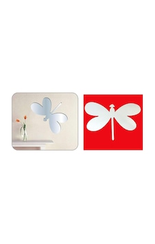 Aynalı Duvar Süsü (sticker) Kelebek Şekilli Aynalı Duvar Süsü (sticker) Kelebek Şekilli