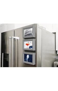 3d Baskı 3lü Magnet Fotoğraf Çerçevesi Seti - Buzdolabı İçin Mini Manyetik Resim Çerçevesi, Dekoratif Magnet-gri 3d Baskı 3lü Magnet Fotoğraf Çerçevesi Seti - Buzdolabı İçin Mini Manyetik Resim Çerçevesi, Dekoratif Magnet-gri