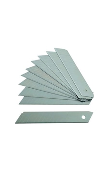 Maket Bıçağı Yedek Bıçağı 10 Adet 18mmx0.5mm Maket Bıçağı Yedek Bıçağı 10 Adet 18mmx0.5mm