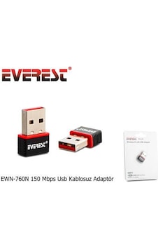 Everest Ewn-760N 150 Mbps Usb Kablosuz Adaptör Everest Ewn-760N 150 Mbps Usb Kablosuz Adaptör