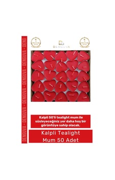 Kalplimum Kırmızı Romantik Sevgililer Günü Dekoratif Süsleme Hediyelik Kalpli 50'li Tealight Mum Çok Renkli Kalplimum Kırmızı Romantik Sevgililer Günü Dekoratif Süsleme Hediyelik Kalpli 50'li Tealight Mum Çok Renkli