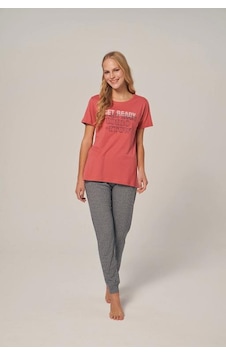 Poleren 7118 Yarım Kol Pijama Takımı 001 Poleren 7118 Yarım Kol Pijama Takımı 001