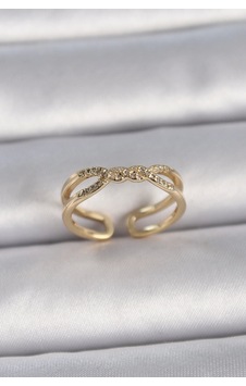Pirinç Gold Renk Ayarlanabilir Zirkon Taşlı Sarmal Model Kadın Yüzük Çok Renkli Pirinç Gold Renk Ayarlanabilir Zirkon Taşlı Sarmal Model Kadın Yüzük Çok Renkli
