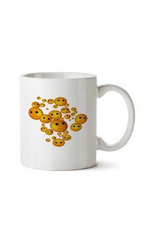 Smile 3 Gülücükler Emoji İki Tarafı Baskılı Kupa Bardak Çok Renkli Smile 3 Gülücükler Emoji İki Tarafı Baskılı Kupa Bardak Çok Renkli