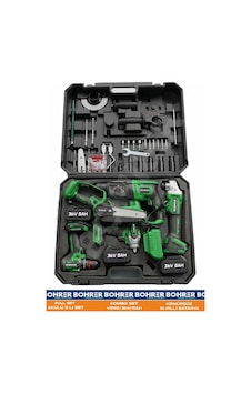 Akülü 3 Bataryalı Ba011237 5 Li Set Taşlama+vidalama+hilti+somun+testere