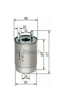 BOSCH F026402067 MAZOT FİLTRESİ MEGANE III 09- GRAND SCENIC III 0 BOSCH F026402067 MAZOT FİLTRESİ MEGANE III 09- GRAND SCENIC III 0