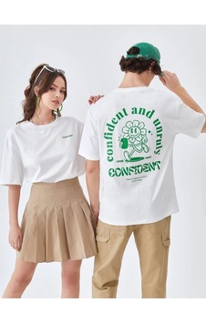 Flood Of Style Unisex Beyaz Consdent Baskılı 2'li Set Sevgili Çift Kombini Lacivert Flood Of Style Unisex Beyaz Consdent Baskılı 2'li Set Sevgili Çift Kombini Lacivert