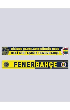 Fenerbahçe Unısex Dilimde Şarkıların Gündüz Gece Lacıvert-sarı