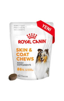 Royal Canin Skin&coat Chews Deri Ve Tüy Sağlığını Destekleyen Tamamlayıcı Ödül Maması 240 Gr Royal Canin Skin&coat Chews Deri Ve Tüy Sağlığını Destekleyen Tamamlayıcı Ödül Maması 240 Gr