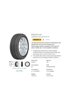 Debica 195/50R15 82V Presto Hp Yaz Lastiği 2023 Debica 195/50R15 82V Presto Hp Yaz Lastiği 2023