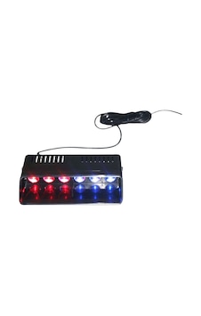 Flaş Led Çakarlı 6w Kırmızı-mavi 8 Fonksiyonlu / Lapa174