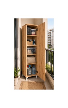 Tower Banyo Dolabı Çok Amaçlı Banyo Mutfak Dolabı Banyo Rafı Atlantik Çam Kahverengi Tower Banyo Dolabı Çok Amaçlı Banyo Mutfak Dolabı Banyo Rafı Atlantik Çam Kahverengi