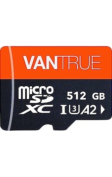 Vantrue 512 Gb Microsd Hafıza Kartı, Uhs-ı U3 4k, Adaptör Dahil, Araç Kamerası, Akıllı Telefon, Tablet, Aksiyon Kamerası Ve Gözetleme Kamerası 512g İle Uyumlu