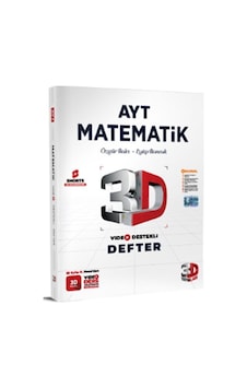3d Yayınları Ayt Matematik Video Destekli Defter 2026 3d Yayınları Ayt Matematik Video Destekli Defter 2026