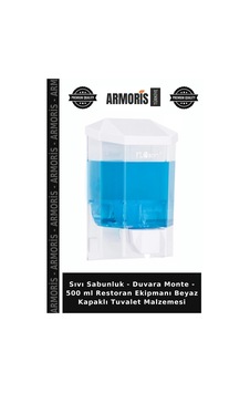 Sıvı Sabunluk - Duvara Monte - 500 Ml Restoran Ekipmanı Beyaz Kapaklı Tuvalet Malzemesi Çok Renkli Sıvı Sabunluk - Duvara Monte - 500 Ml Restoran Ekipmanı Beyaz Kapaklı Tuvalet Malzemesi Çok Renkli