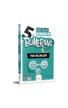 Günay 5. Sınıf Bumerang Fen Bilimleri 32 Haftalık Denemeler Günay 5. Sınıf Bumerang Fen Bilimleri 32 Haftalık Denemeler