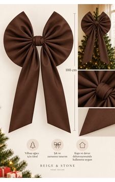 Kahverengi Büyük Boy Kumaş Yılbaşı Fiyongu 100 Cm Noel Ağacı Kapı Duvar Dekoratif Süs Kahverengi - 929475563 Kahverengi Büyük Boy Kumaş Yılbaşı Fiyongu 100 Cm Noel Ağacı Kapı Duvar Dekoratif Süs Kahverengi - 929475563