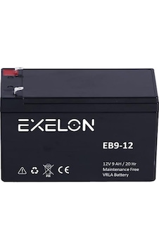 Exelon 12v 9 Ah Akü Kuru Tip Büyük Fişli 151 65 94 2.45 Kg Vrla Battery