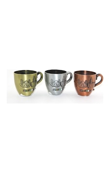 4 Adet Metal İstanbul Yöresel Bardak Yöresel Metal Tasarım 5x5 Cm Küçük Boy İçme Bardağı Cup Traditional 4 Adet Metal İstanbul Yöresel Bardak Yöresel Metal Tasarım 5x5 Cm Küçük Boy İçme Bardağı Cup Traditional