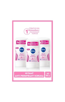 Nivea Pearl & Beauty 48 Saat Kadın Stick Deodorant 3 x 50 ML Nivea Pearl & Beauty 48 Saat Kadın Stick Deodorant 3 x 50 ML