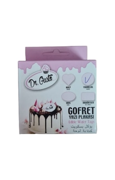 Dr. Gusto Yuvarlak Gofret Yazı Plaket 24 Adet Dr. Gusto Yuvarlak Gofret Yazı Plaket 24 Adet