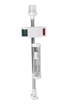 12 Volt Kombine İskele Sancak Işıklı ve Reflektörlü Bayrak Direği