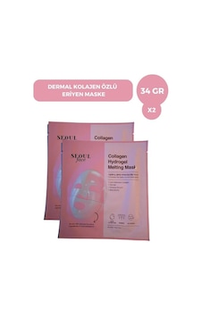 Dermal Seoulface Kolajen Özlü Eriyen Maske 2 x 34 G Dermal Seoulface Kolajen Özlü Eriyen Maske 2 x 34 G